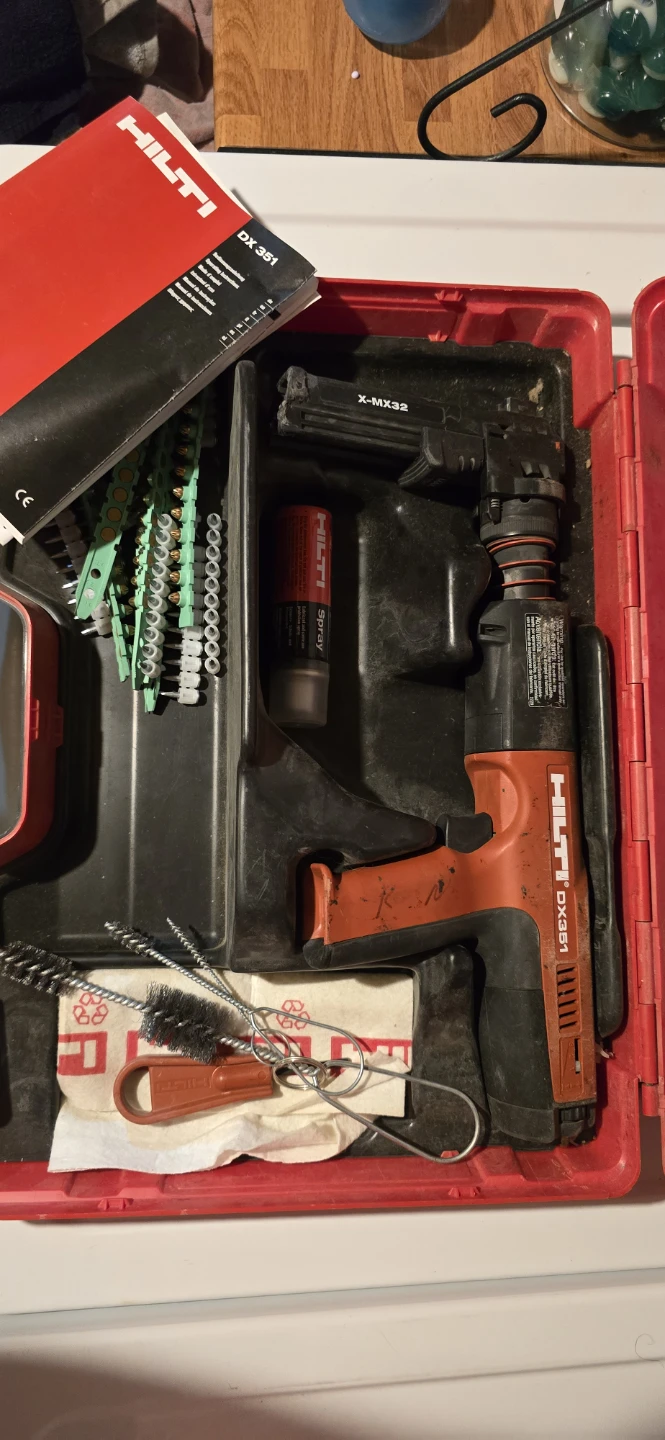 Hilti DX 351 Powder Actuated Tool Kit with Accessories