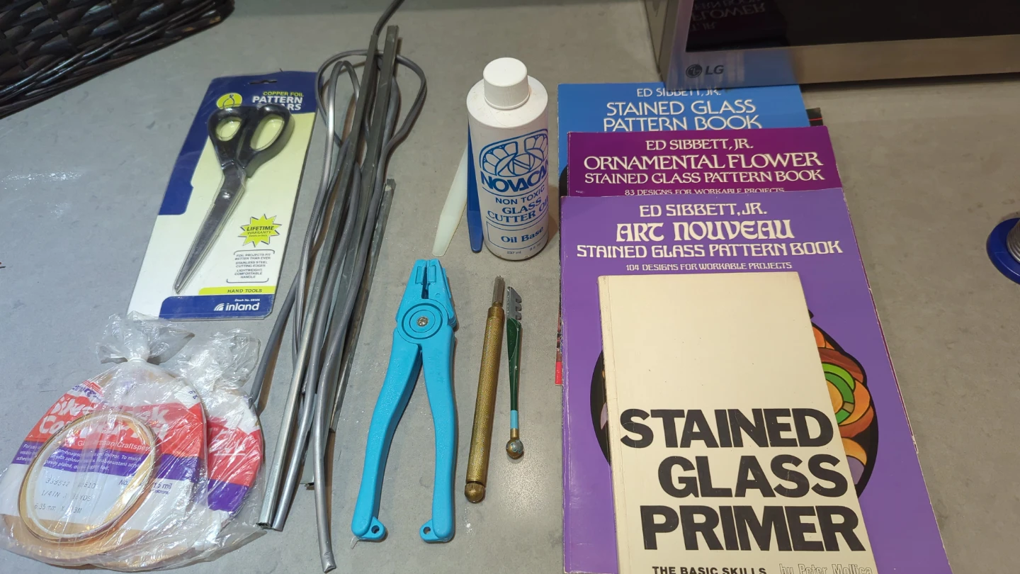 Stained Glass supplies, tools and Pattern Books
