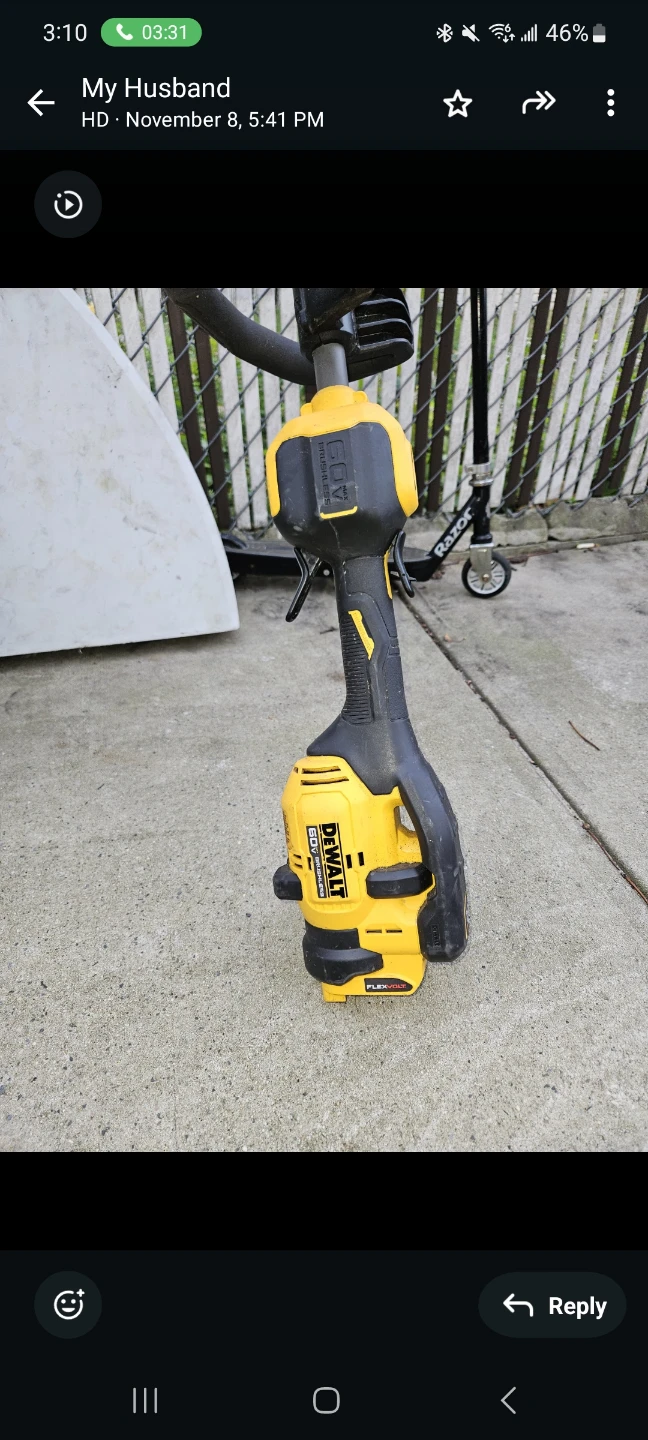 DeWalt 60V Brushless Flexvolt max 15 inch