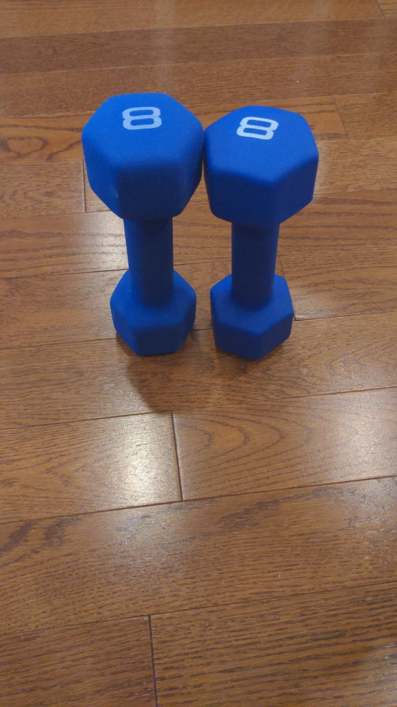 8lb Dumbbells (Set of 2) - Blue - photo 2
