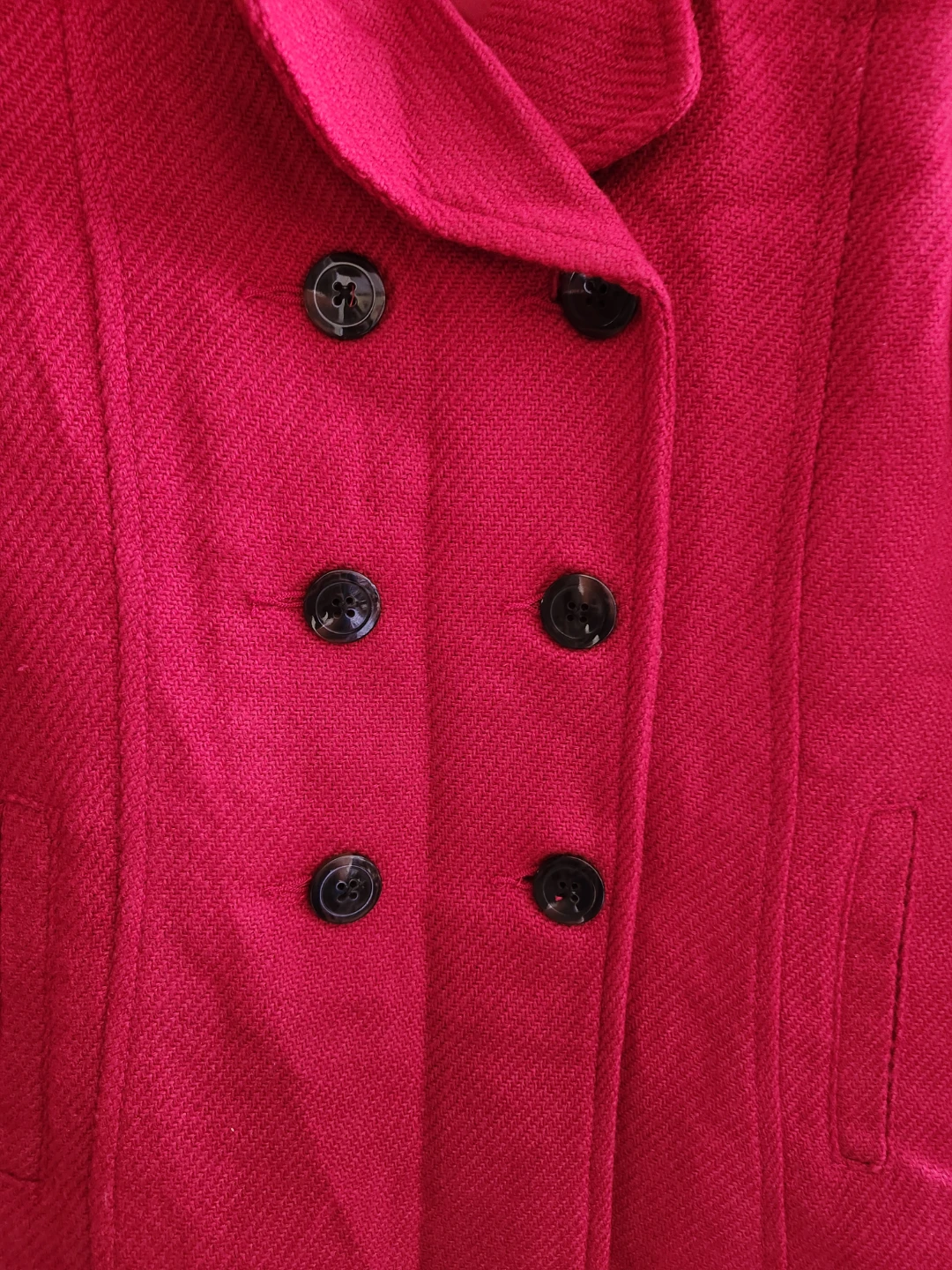 Kid Girl Red Dress Coat - L 10-12 - photo 3