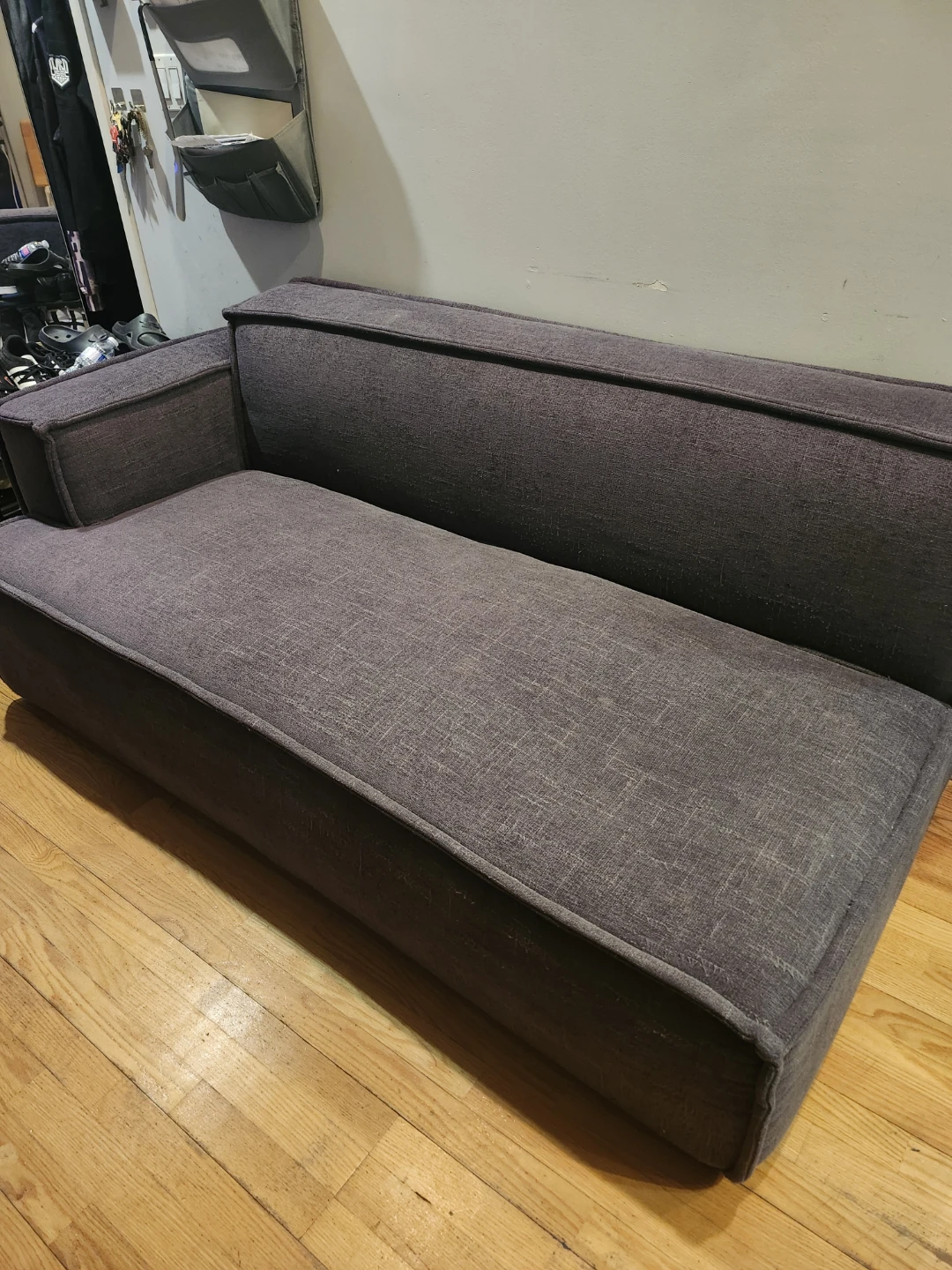 Grey Sofa with Ottoman - photo 2