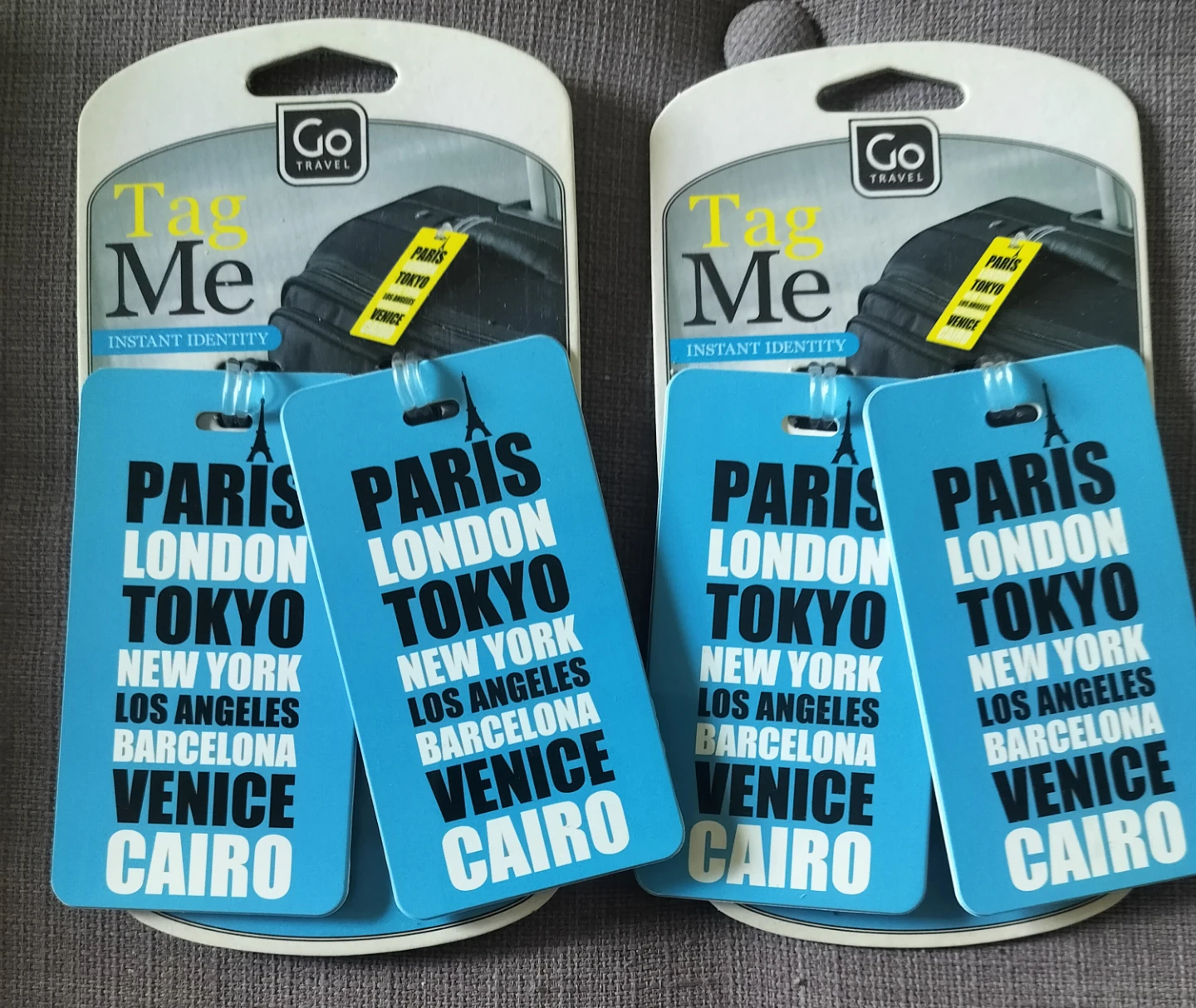 Go Travel Luggage Tags - 2 Pack