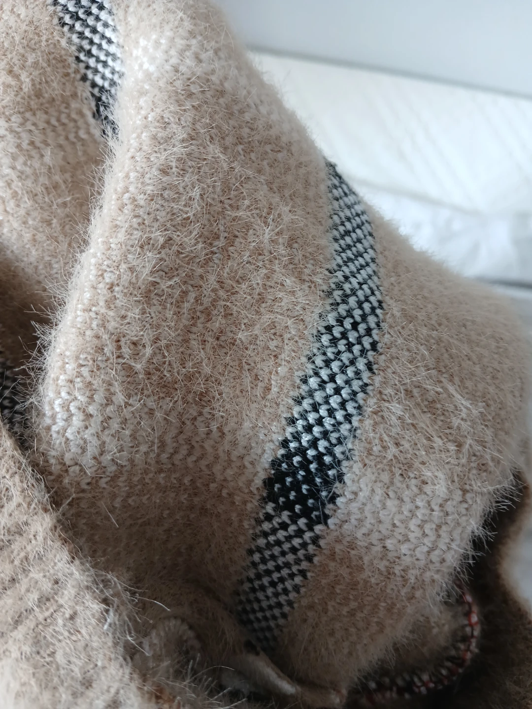 Toddler Tan Plaid Fuzzy Sweater - photo 4
