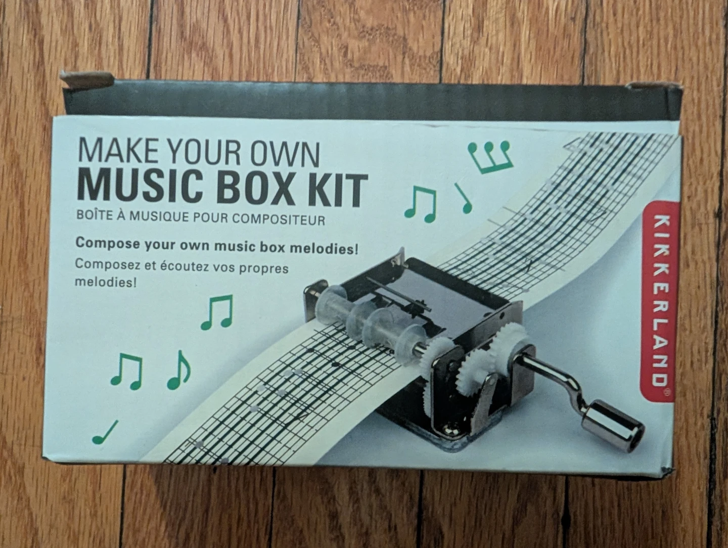 NEW Kikkerland Make Your Own Music Box Kit