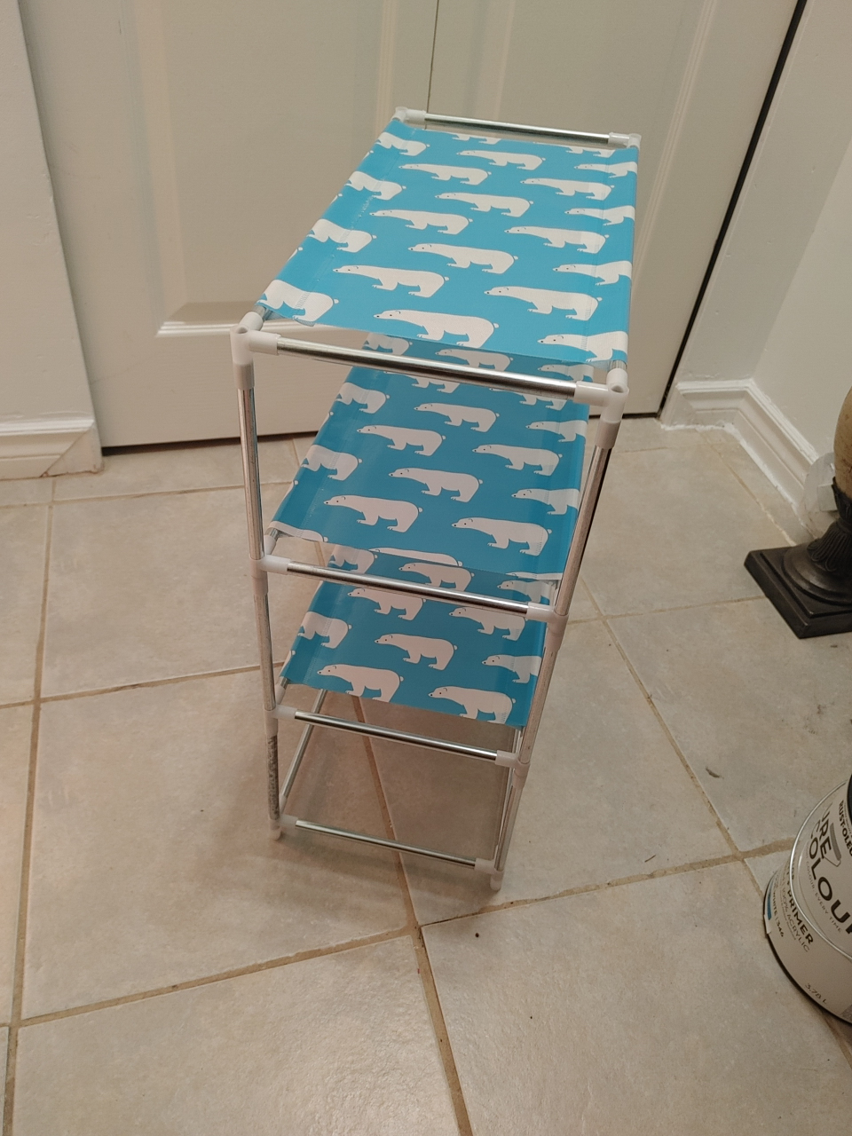 3-Tier Storage Shelf with Polar Bear Print - photo 3
