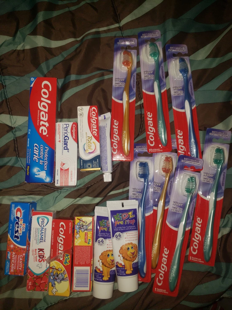 Colgate and Crest Toothpaste & Toothbrushes