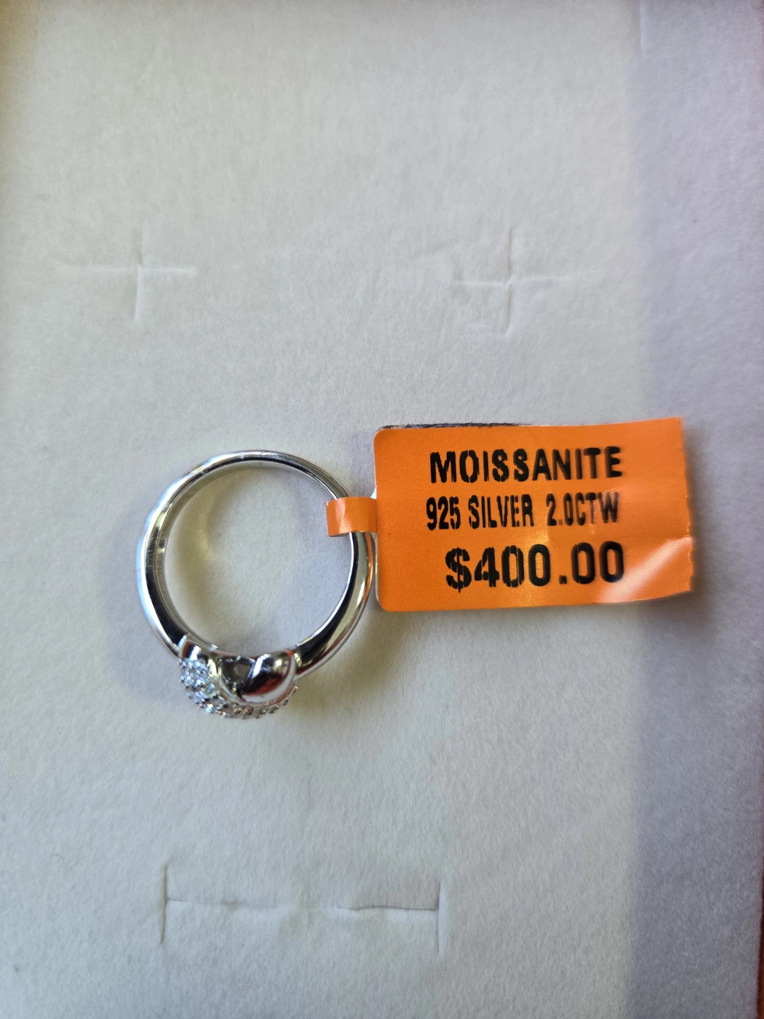 Moissanite 925 Silver 2.0CTW Ring - Size 6 - photo 3
