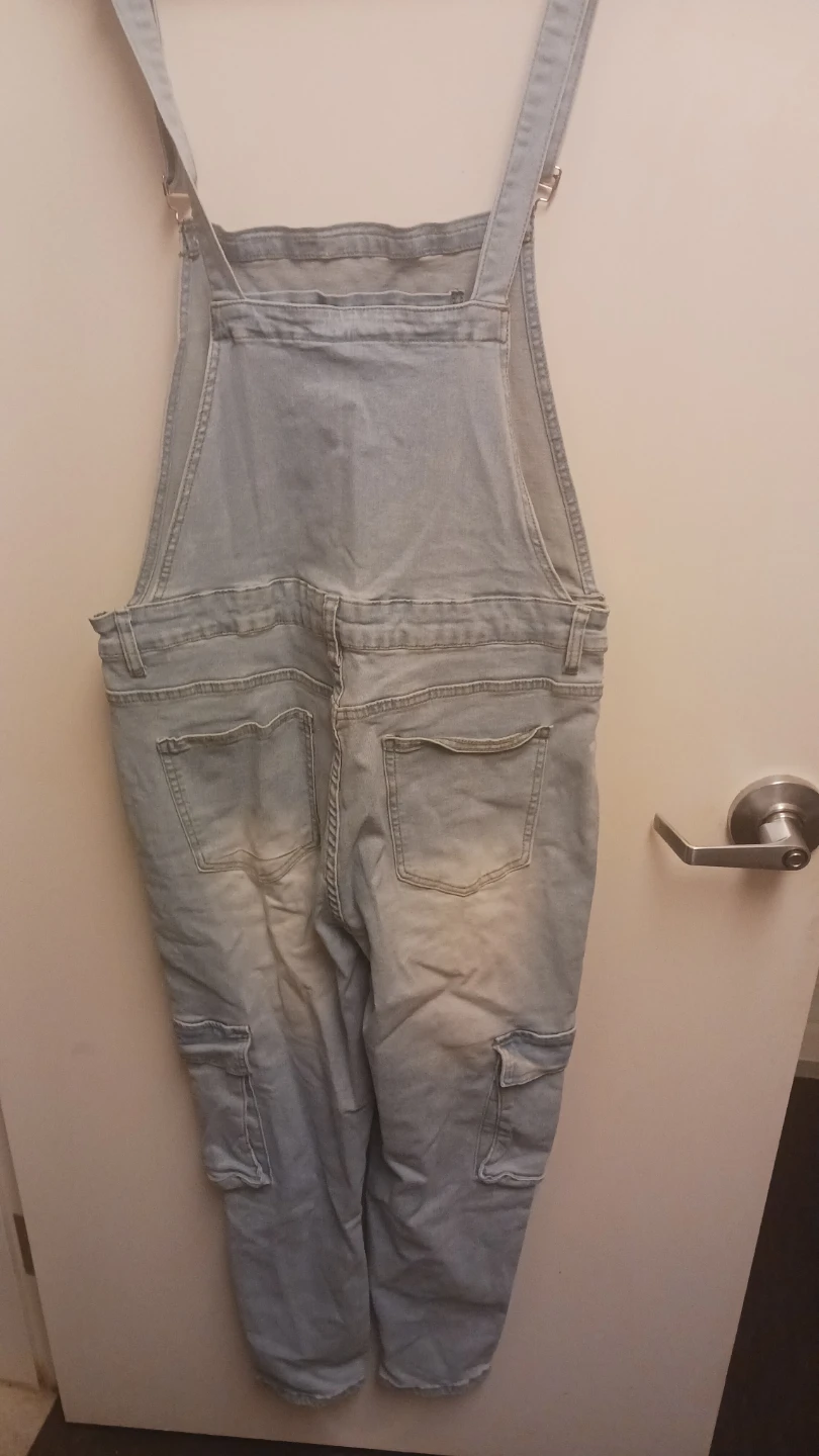 Light Blue Denim Overalls - Size XL - photo 5