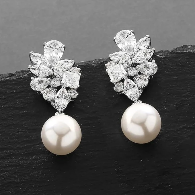 Luxury Elegant Imitation Pearl Dangle - photo 3