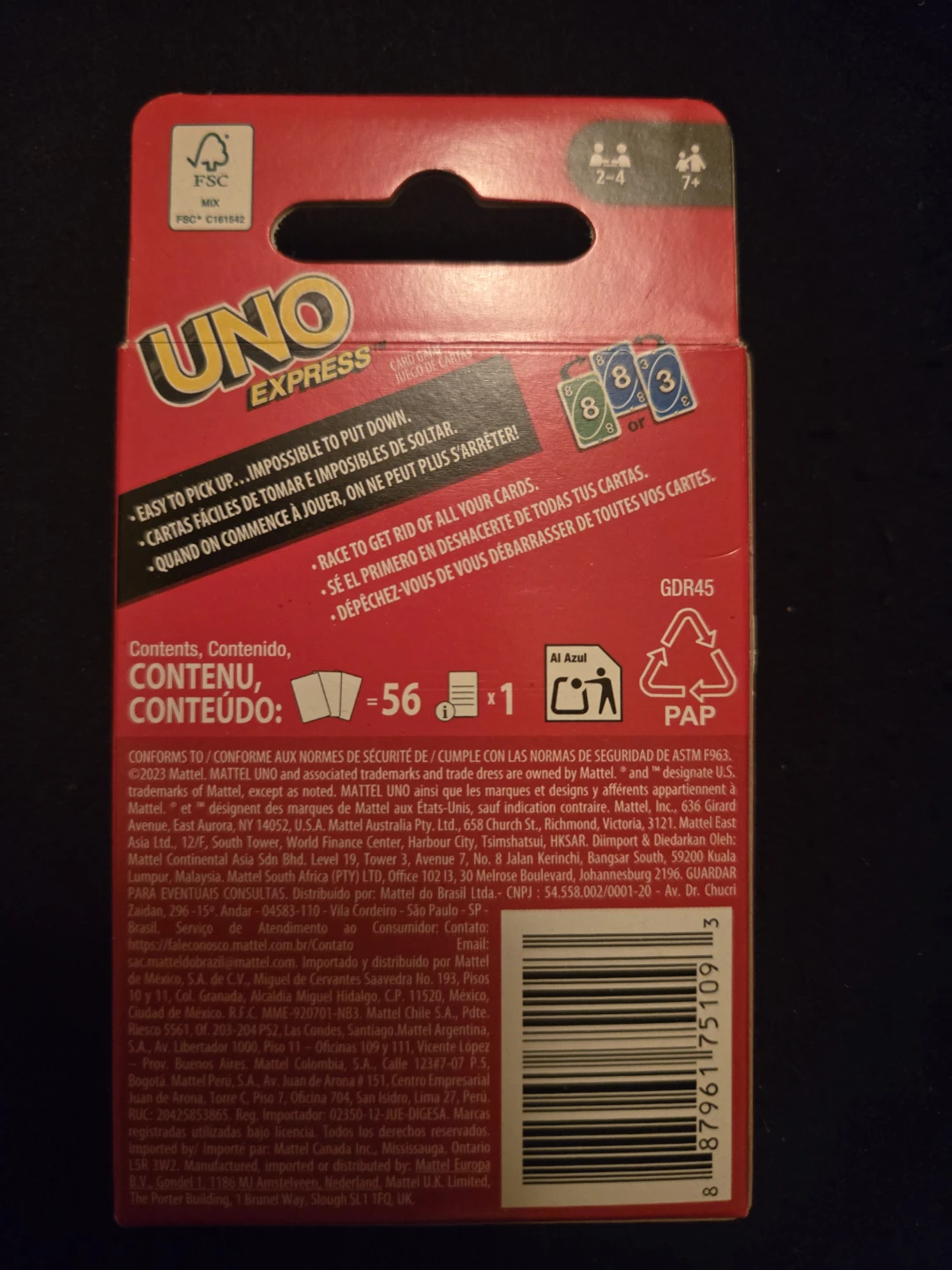 UNO Express Card Game - Mattel - photo 2