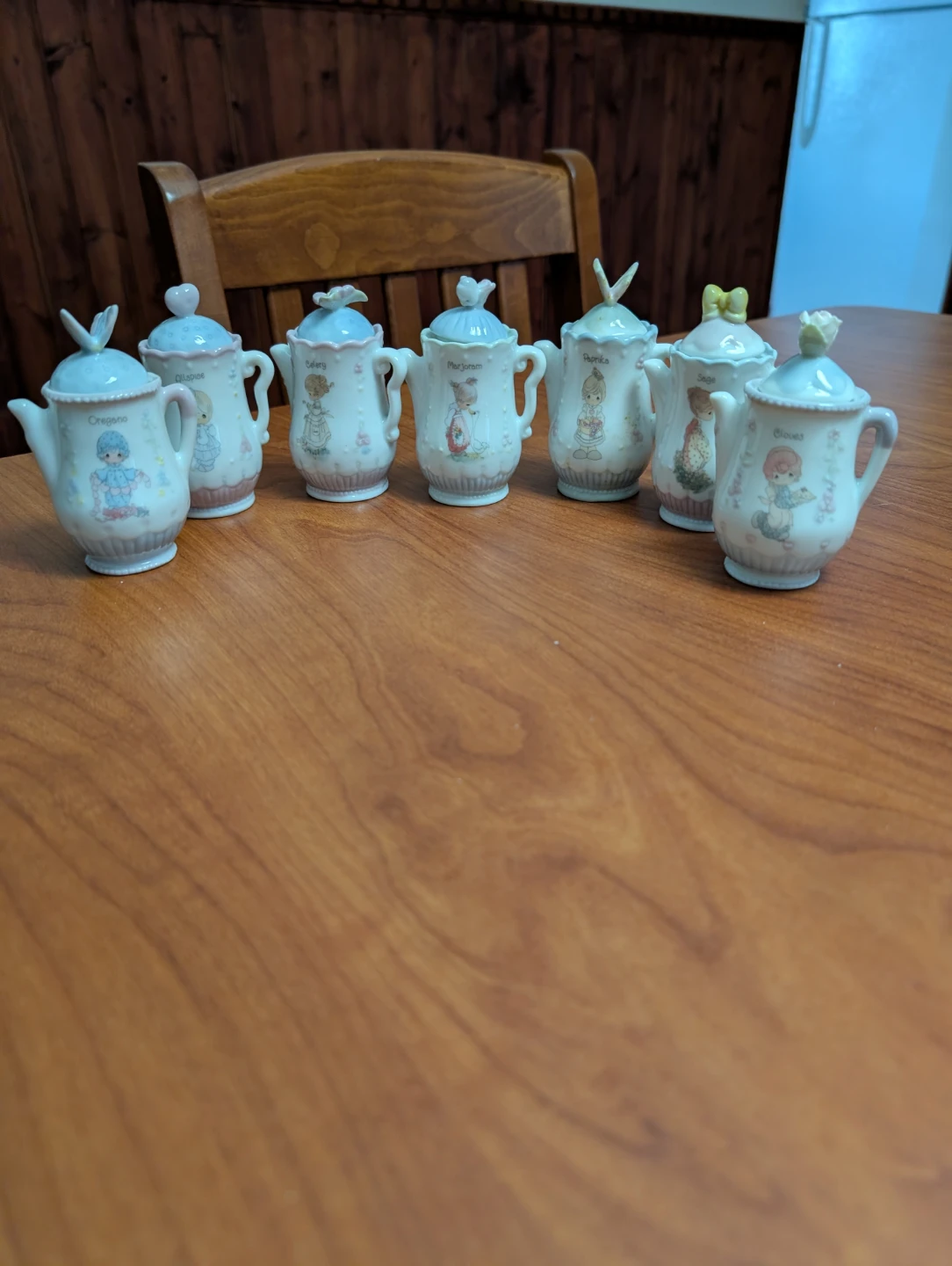 Precious Moments Spice Jars Set