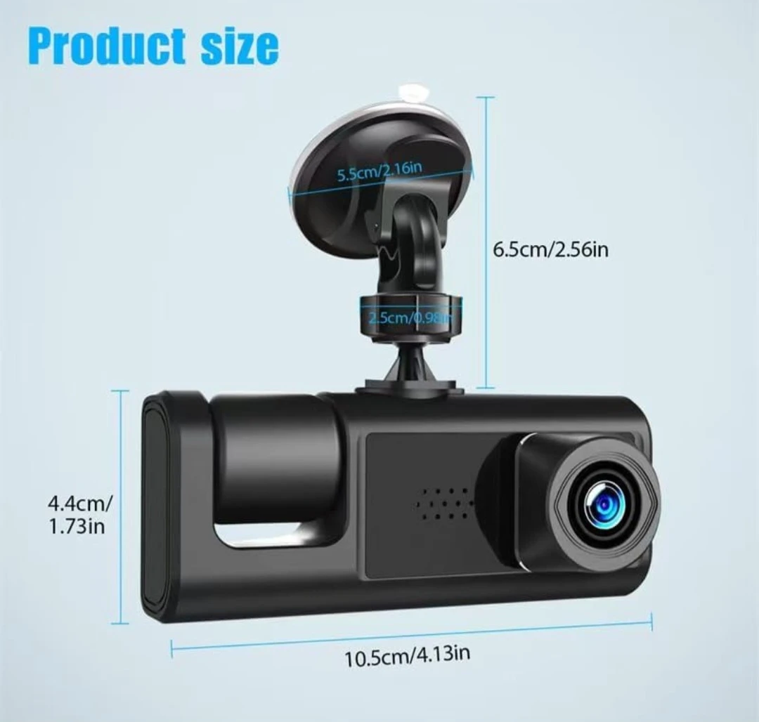 Dual Dash Cam - Front and Inside Camera