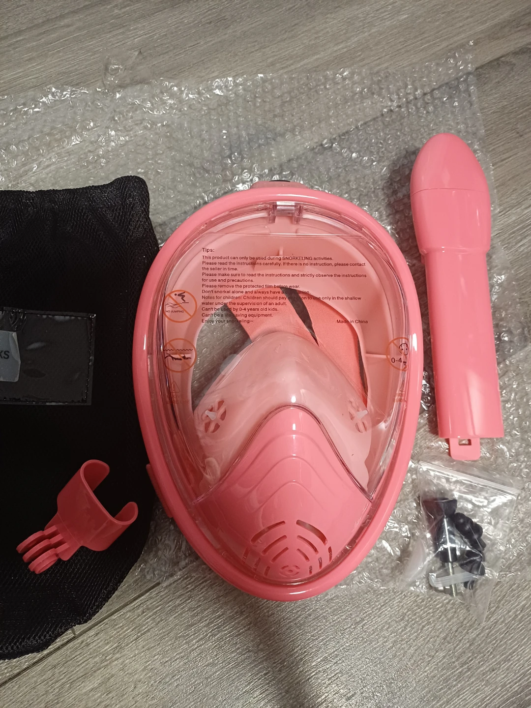 Pink XS Full Face Snorkel Mask - photo 3