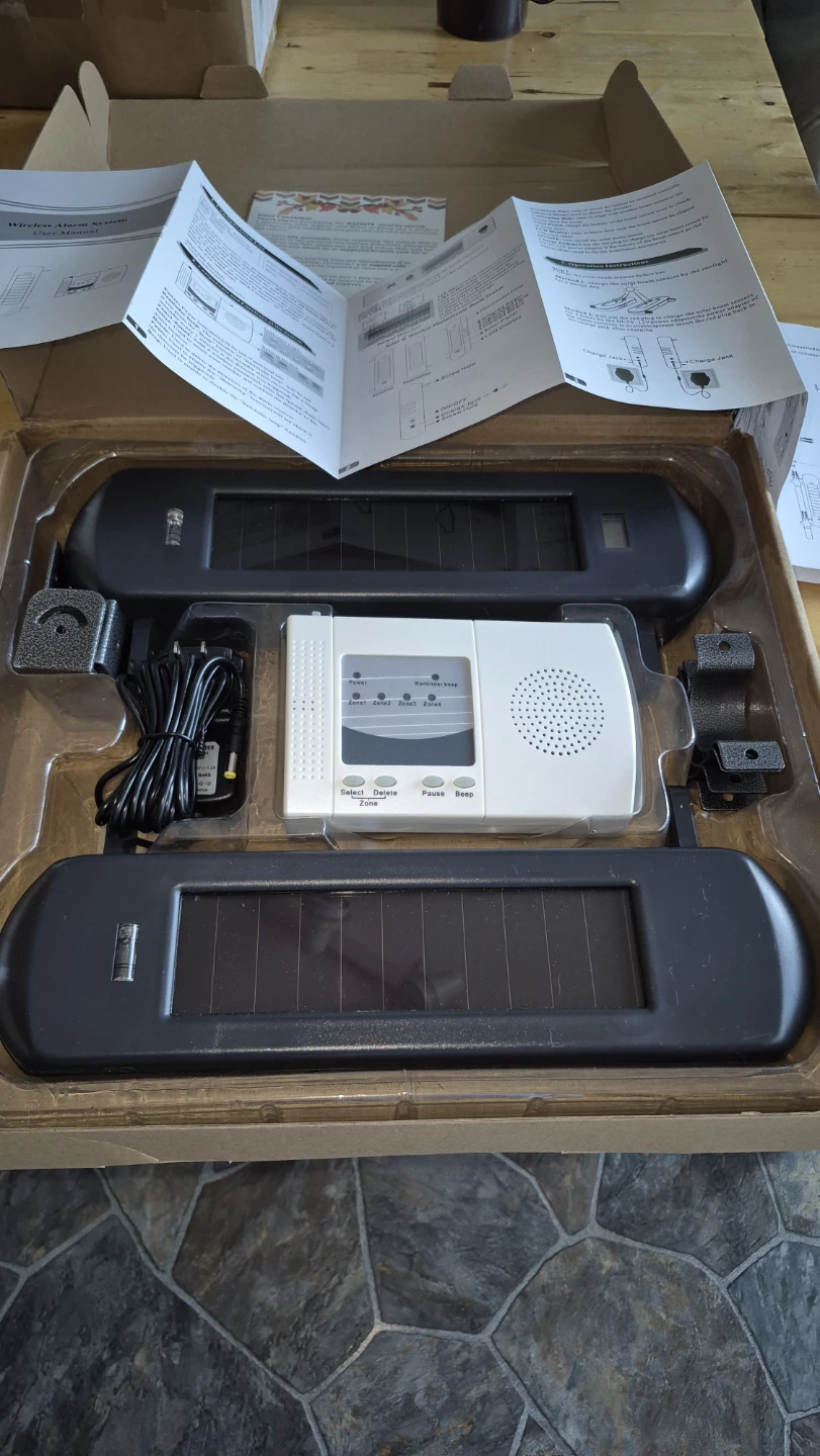Solar Wireless Driveway Alarm System - 1/2 Mile Range