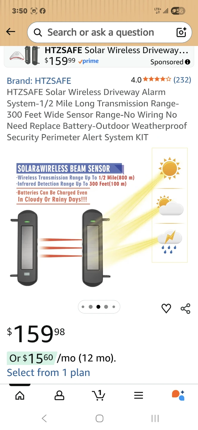 Solar Wireless Driveway Alarm System - 1/2 Mile Range - photo 5