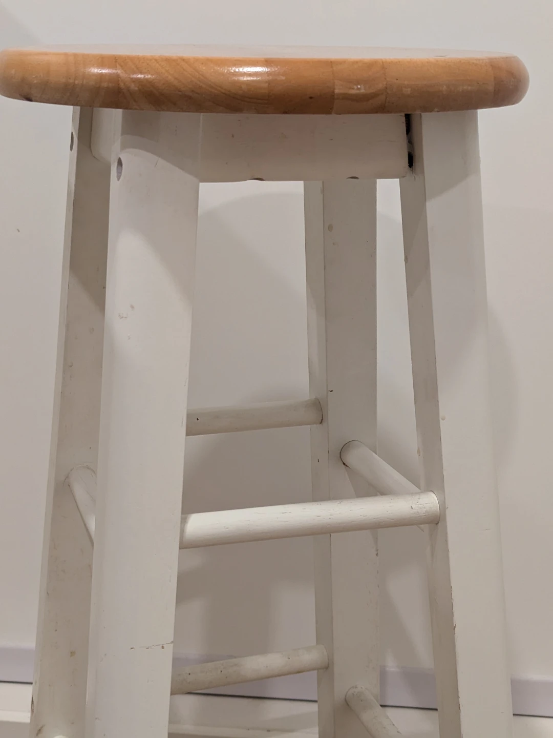 White and Wood Bar Stool - photo 4