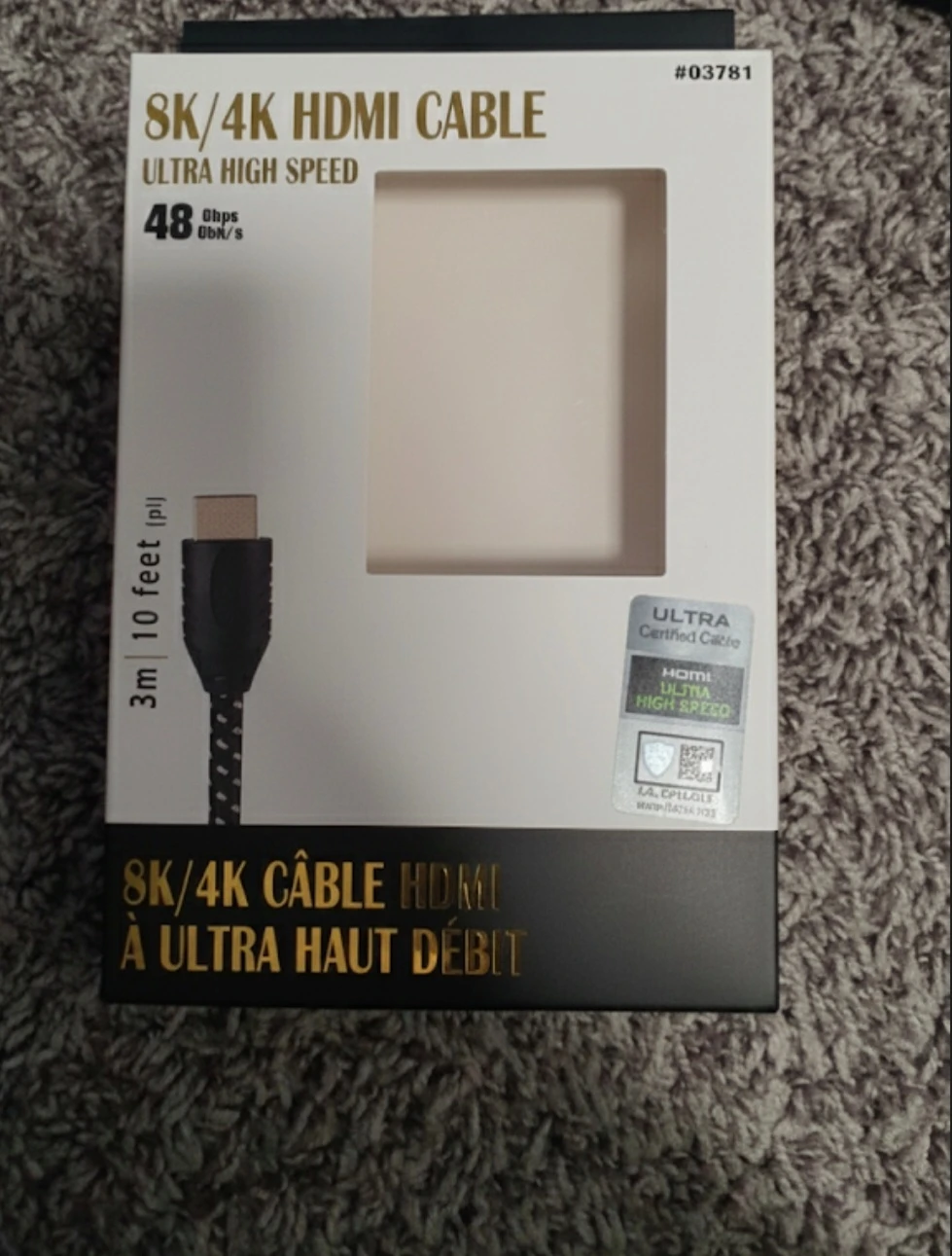 New 8K/4K Ultra High Speed HDMI Cable