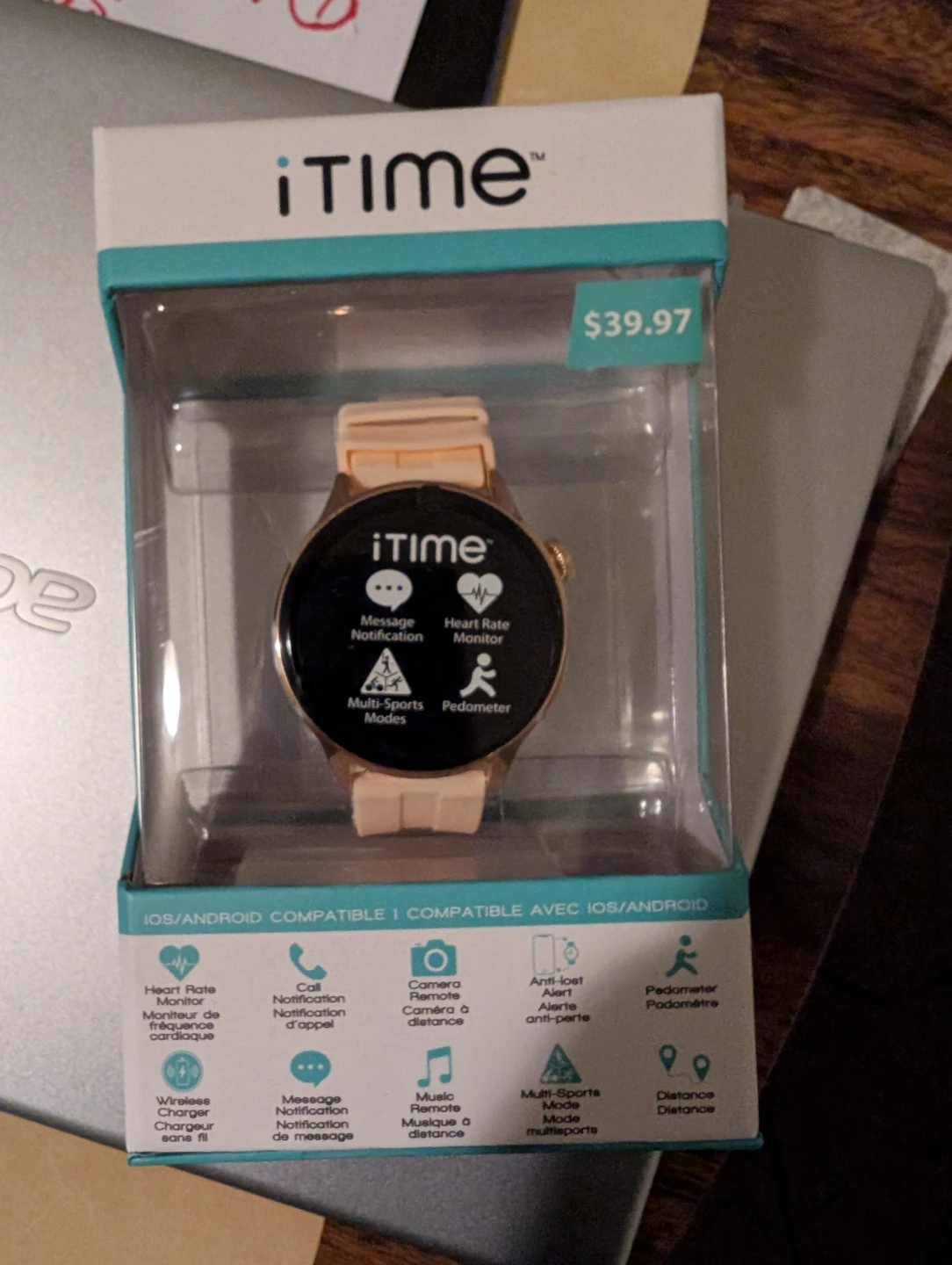 New iTime Smartwatch - Peach/Gold - photo 2