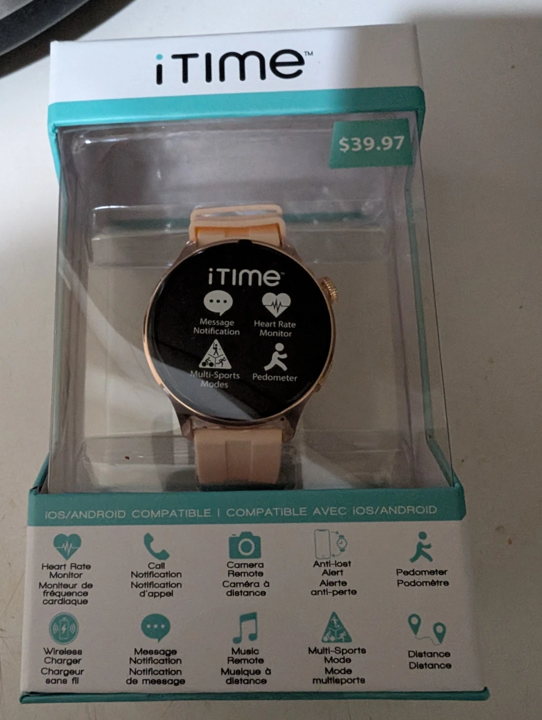 New iTime Smartwatch - Peach/Gold - photo 4