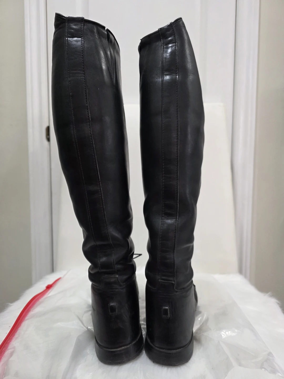Black Leather The Elite Tall Riding Boots - photo 3