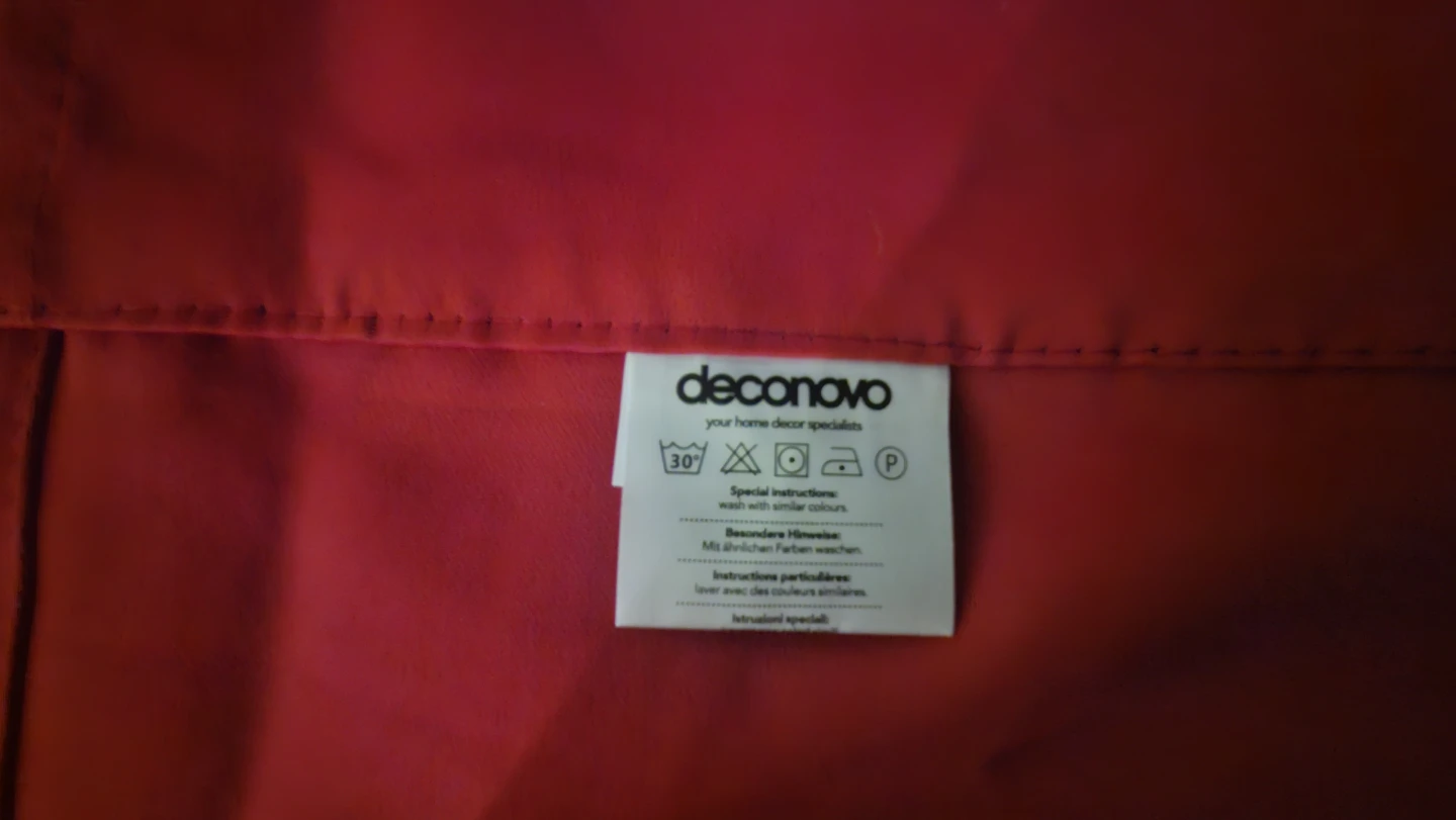 Deconovo Red Valance Window Curtain - photo 3