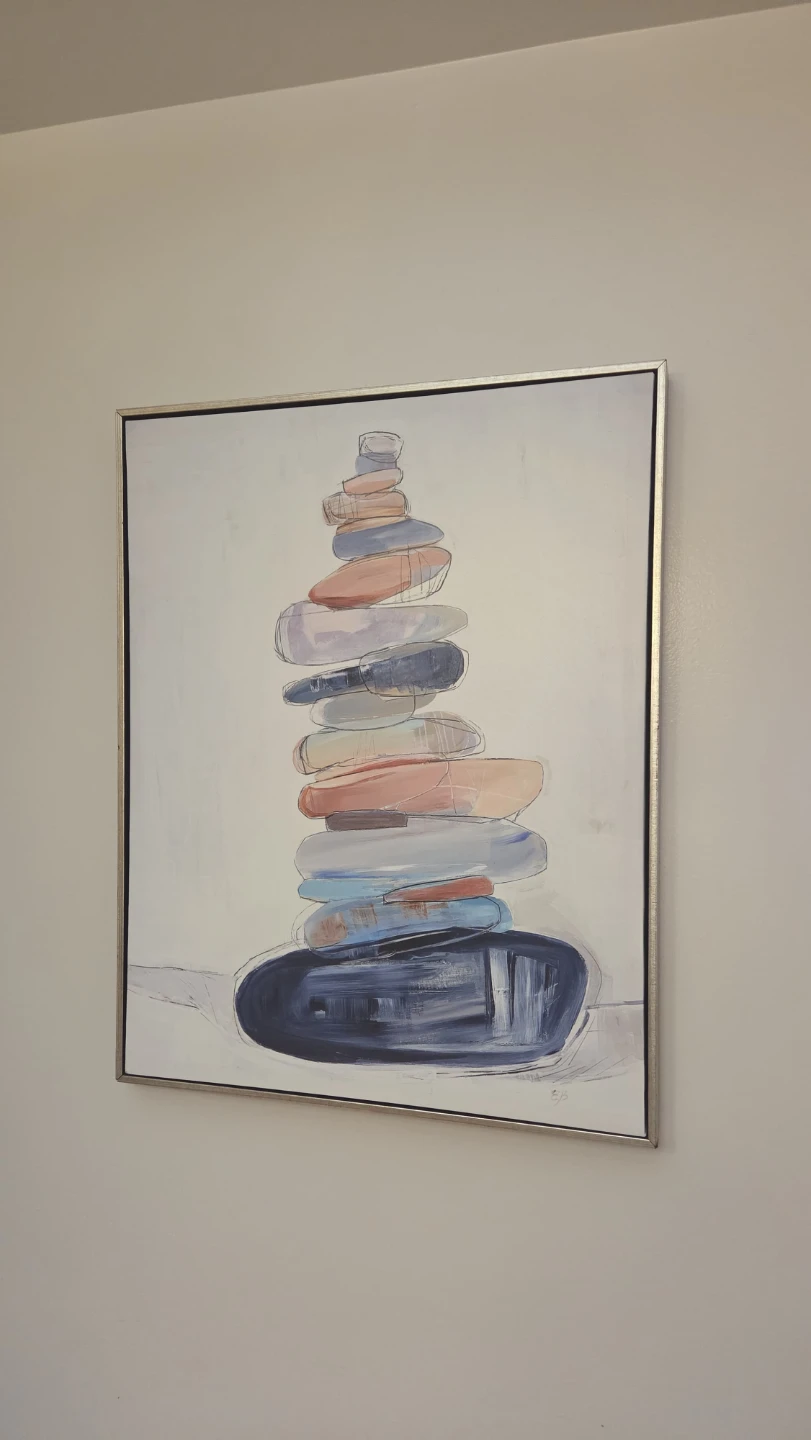 Abstract Stone Painting - 28" x 24"