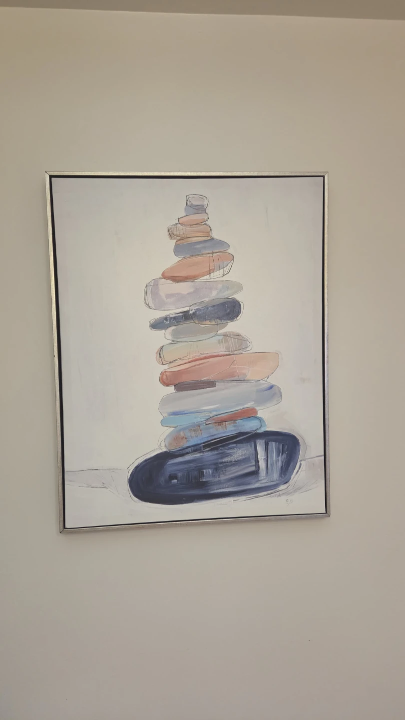 Abstract Stone Painting - 28" x 24" - photo 5