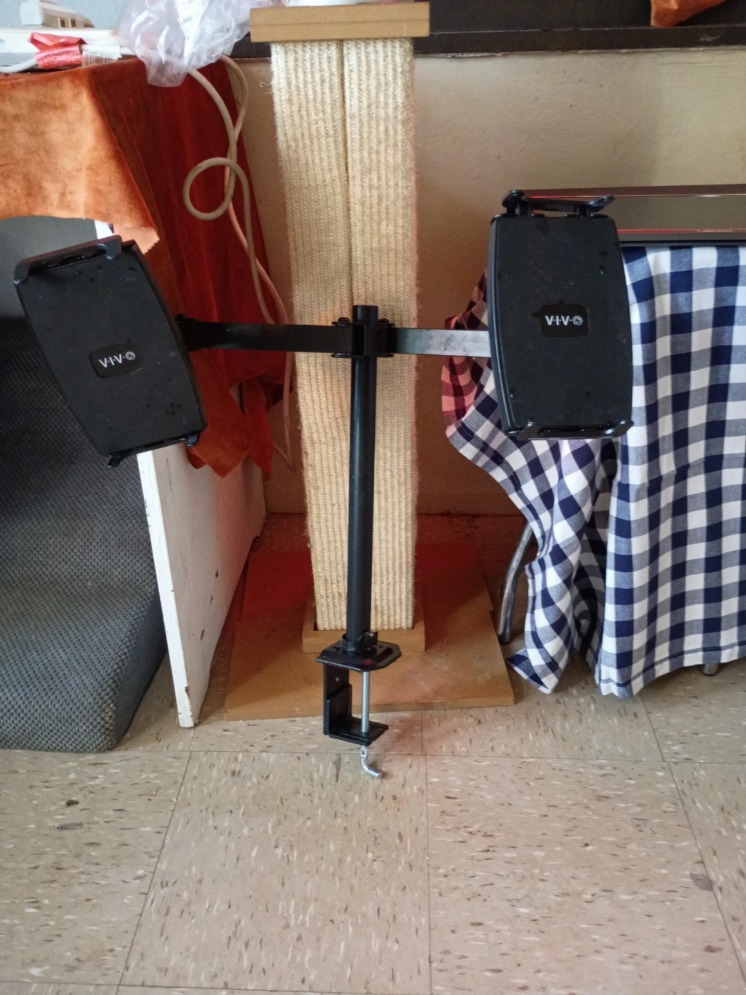 VIVO Dual Monitor Mount Desk Clamp