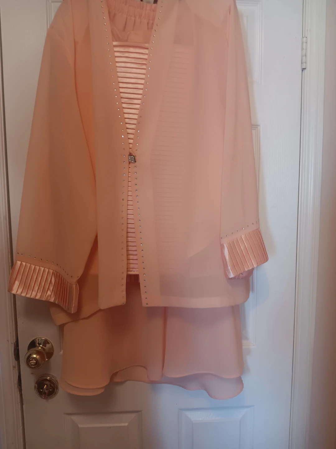 Women's 3-Piece Peach Skirt Suit