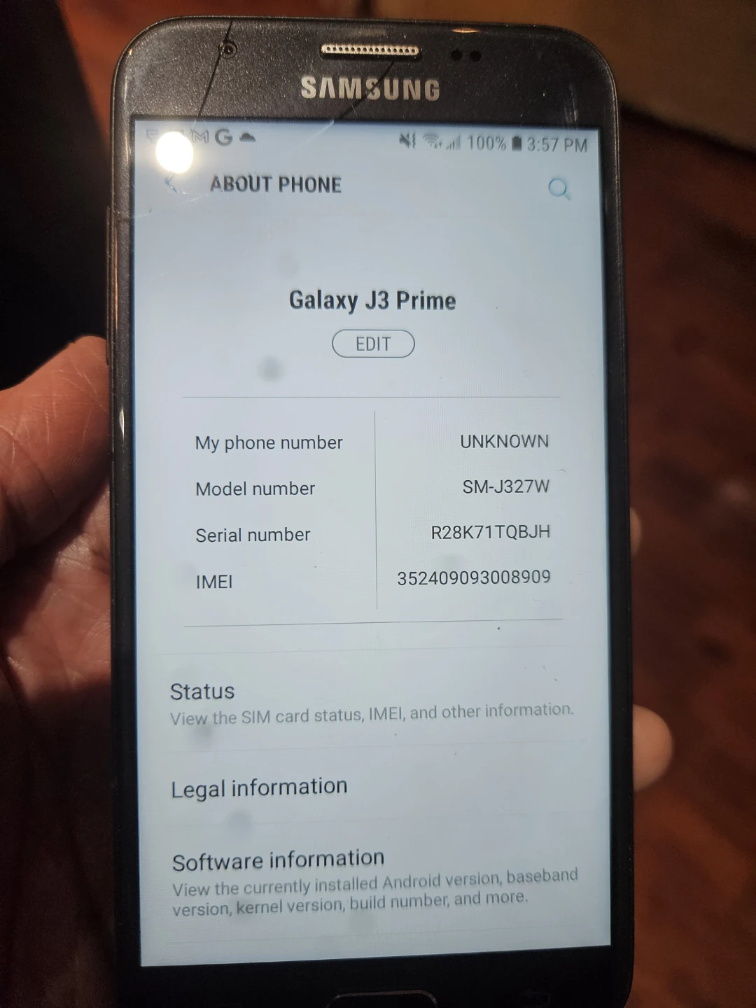 Samsung Galaxy J3 Prime - SM-J327W - photo 4