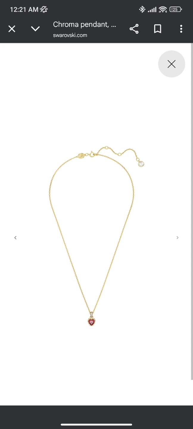 Swarovski Chroma Heart Pendant Necklace - photo 2