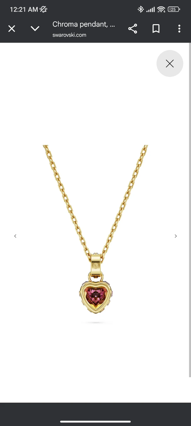 Swarovski Chroma Heart Pendant Necklace - photo 4