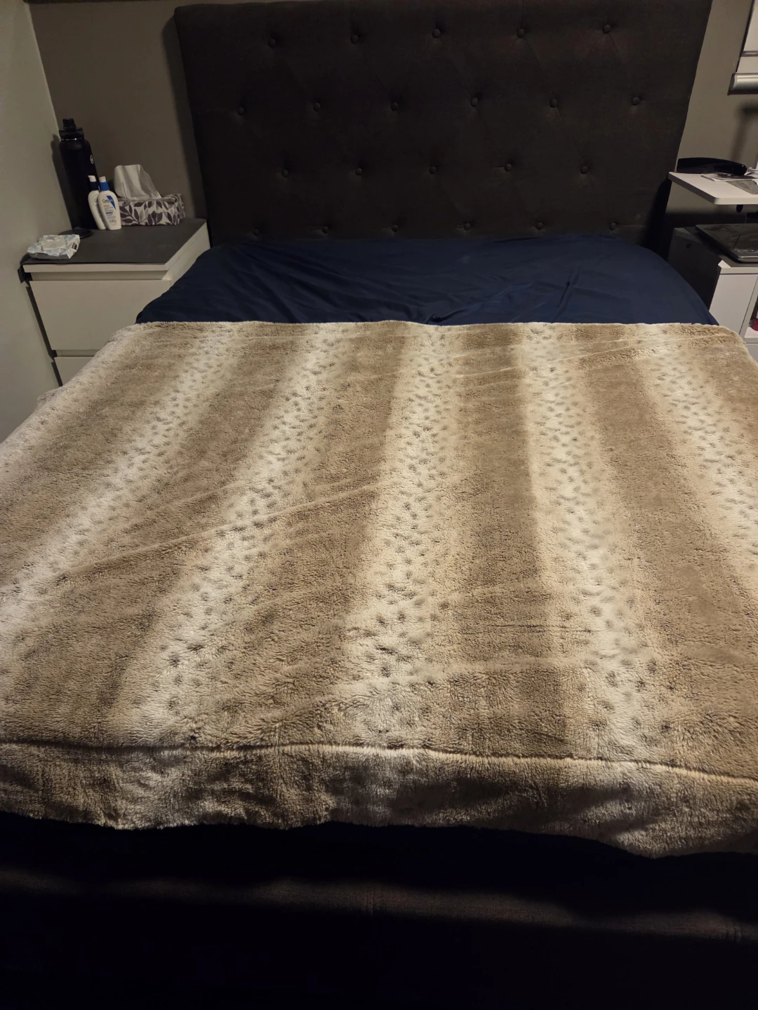 DOUBLE Size Bed upholstered Headboard , Box spring and Mattress - photo 4