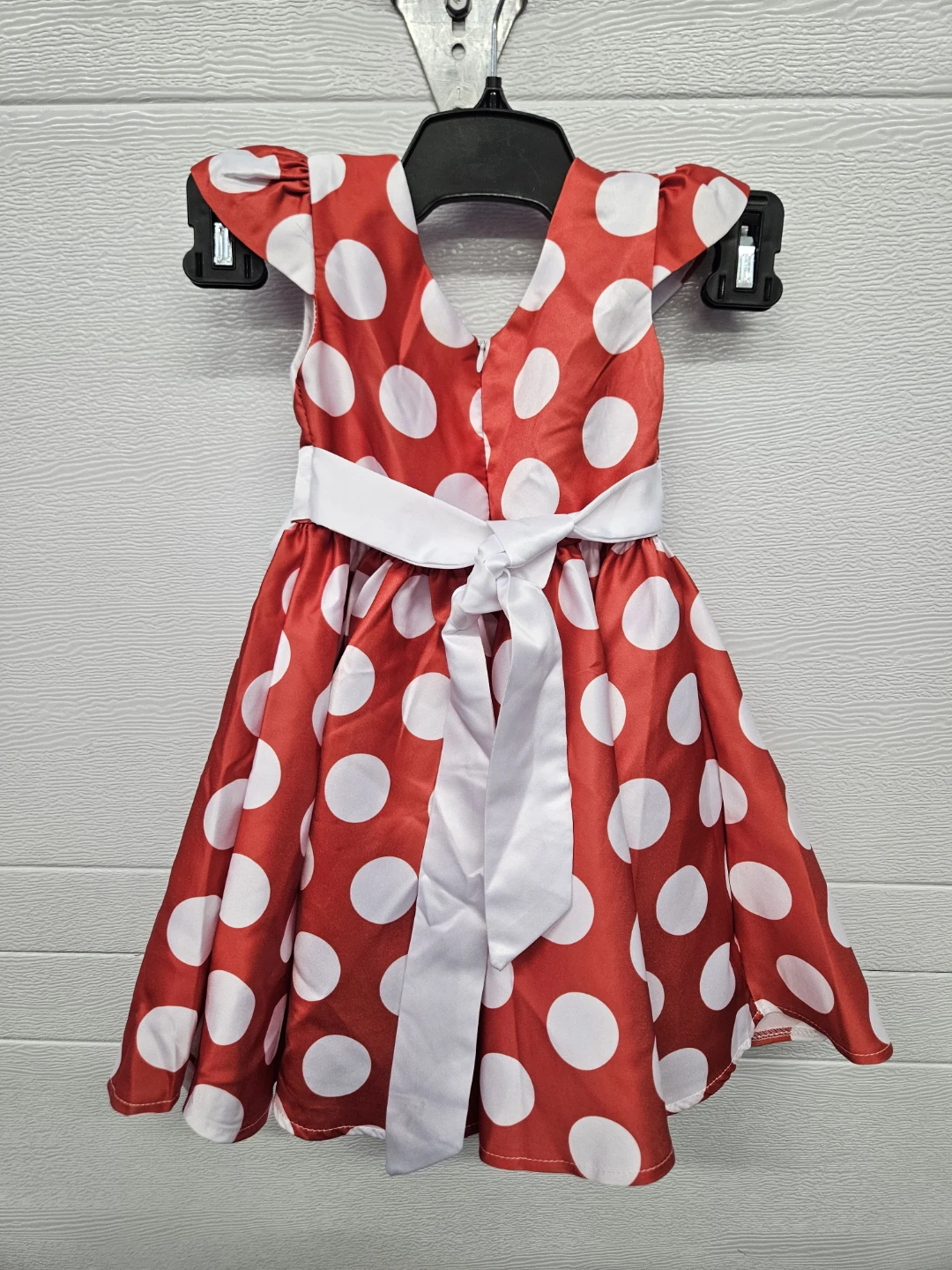 Kids Red and White Polka Dot Dress Size 4 - photo 2