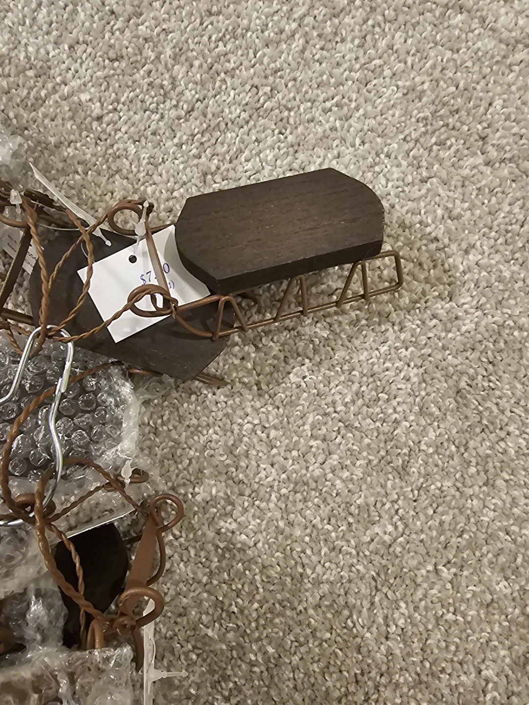 Christmas ornaments wood sled - photo 4