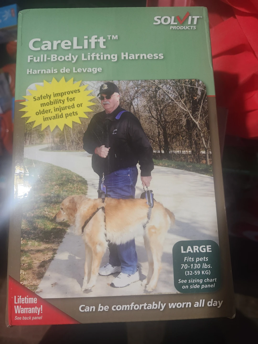 Solvit CareLift Full-Body Lifting Harness for Pets