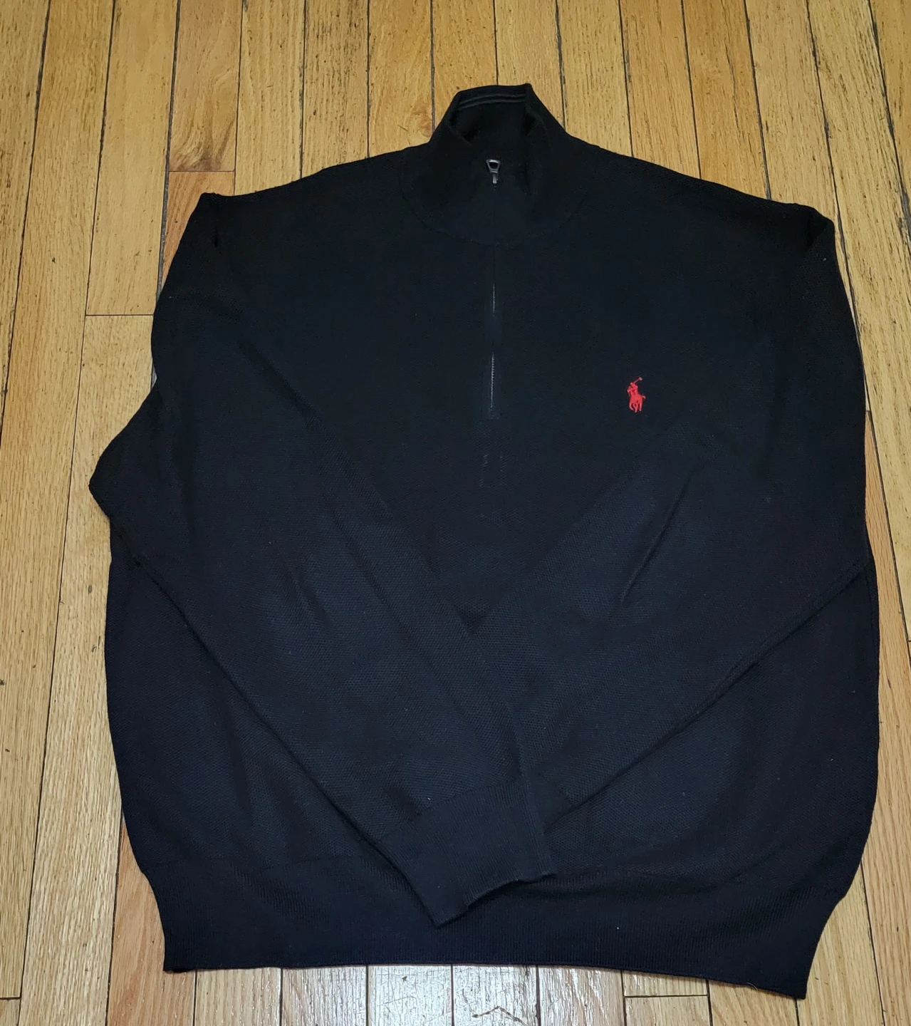 Polo Ralph Lauren Black 1/4 Zip Pullover XL - photo 2