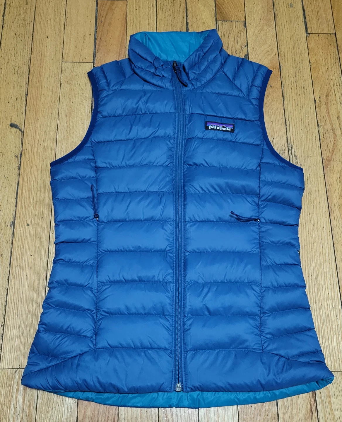 Patagonia Down Vest Blue Reversible size XXS