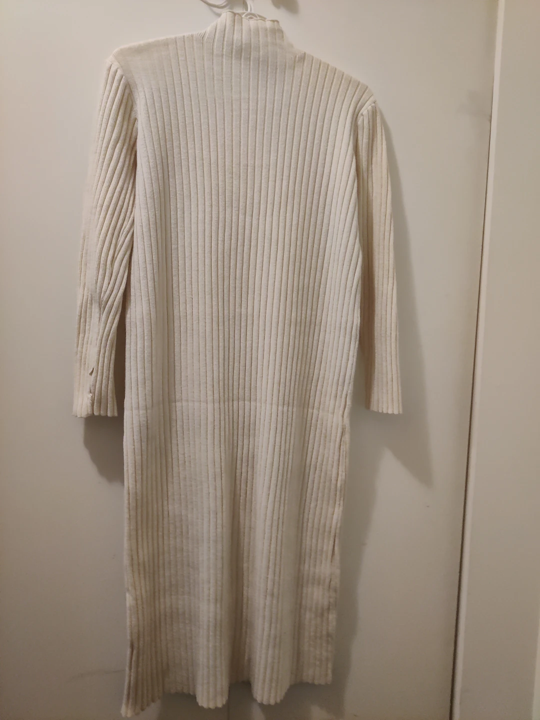 White long sweater dress S - photo 2