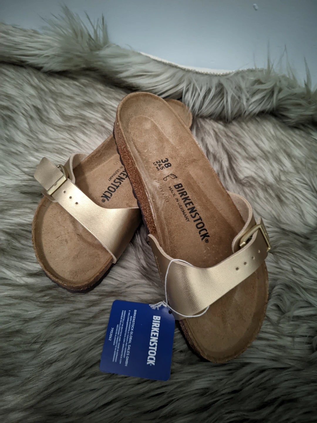 Brand New in box gold Birkenstock Madrid size - photo 2
