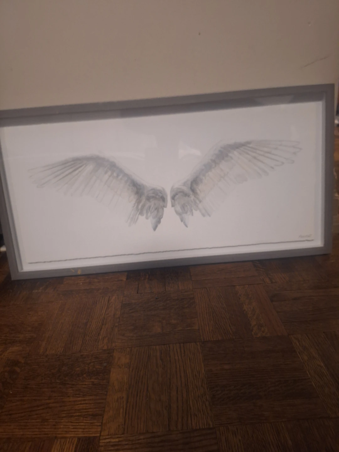 Framed Angel Wings Wall Art - photo 2