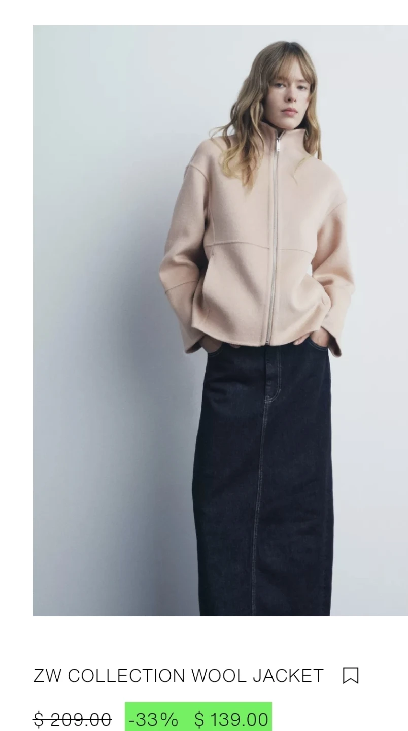 Zara ZW Collection Wool Jacket XS-M - photo 3