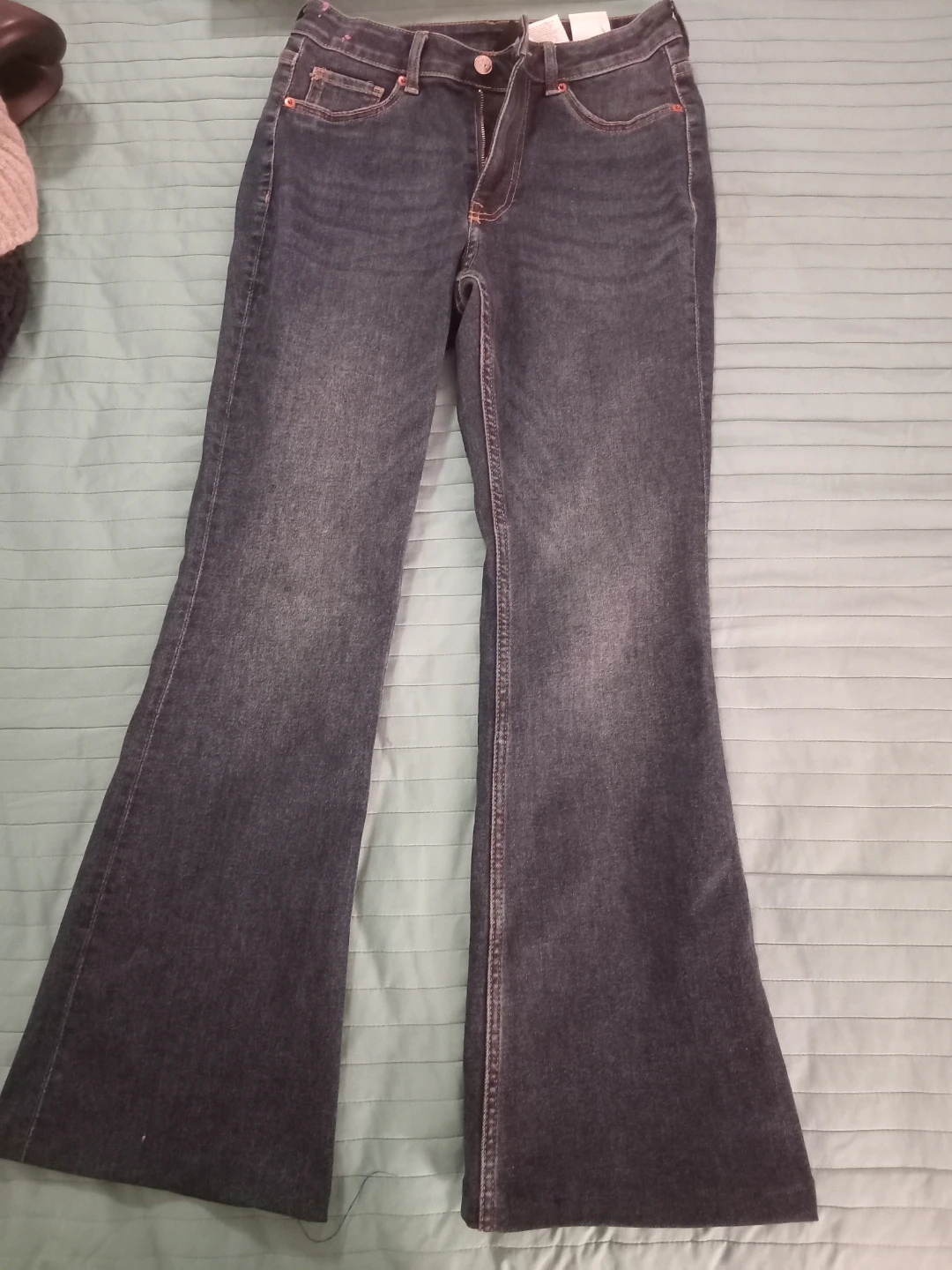 H&M Divided Women's Flare Jeans - Dark Wash Size 6