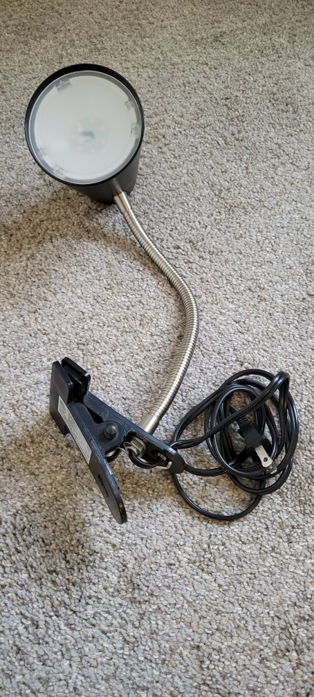 Clip-on LED Desk Lamp - Black - photo 2