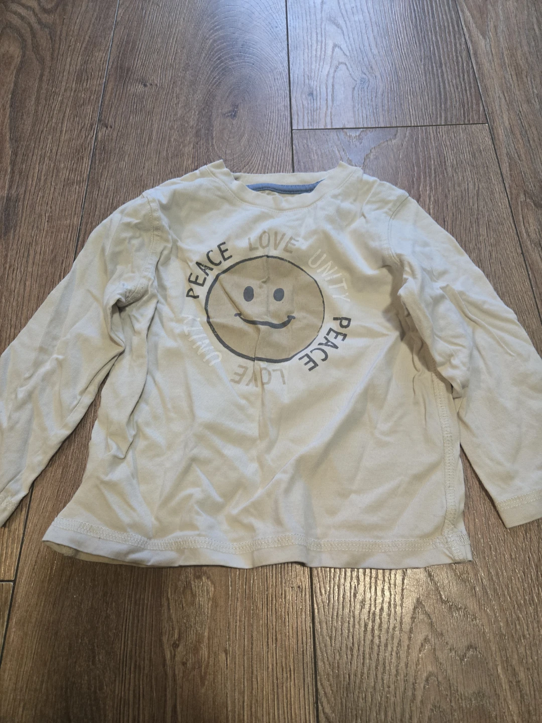 Kids Long Sleeve Shirt - Peace, Love, Unity