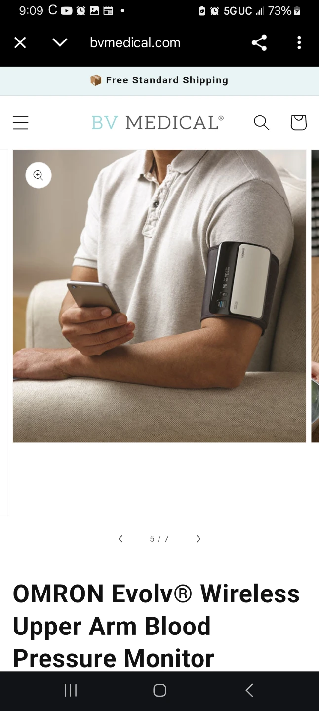 Omron Evolv Bluetooth Wireless Upper Arm Blood Pressure Monitor - photo 3