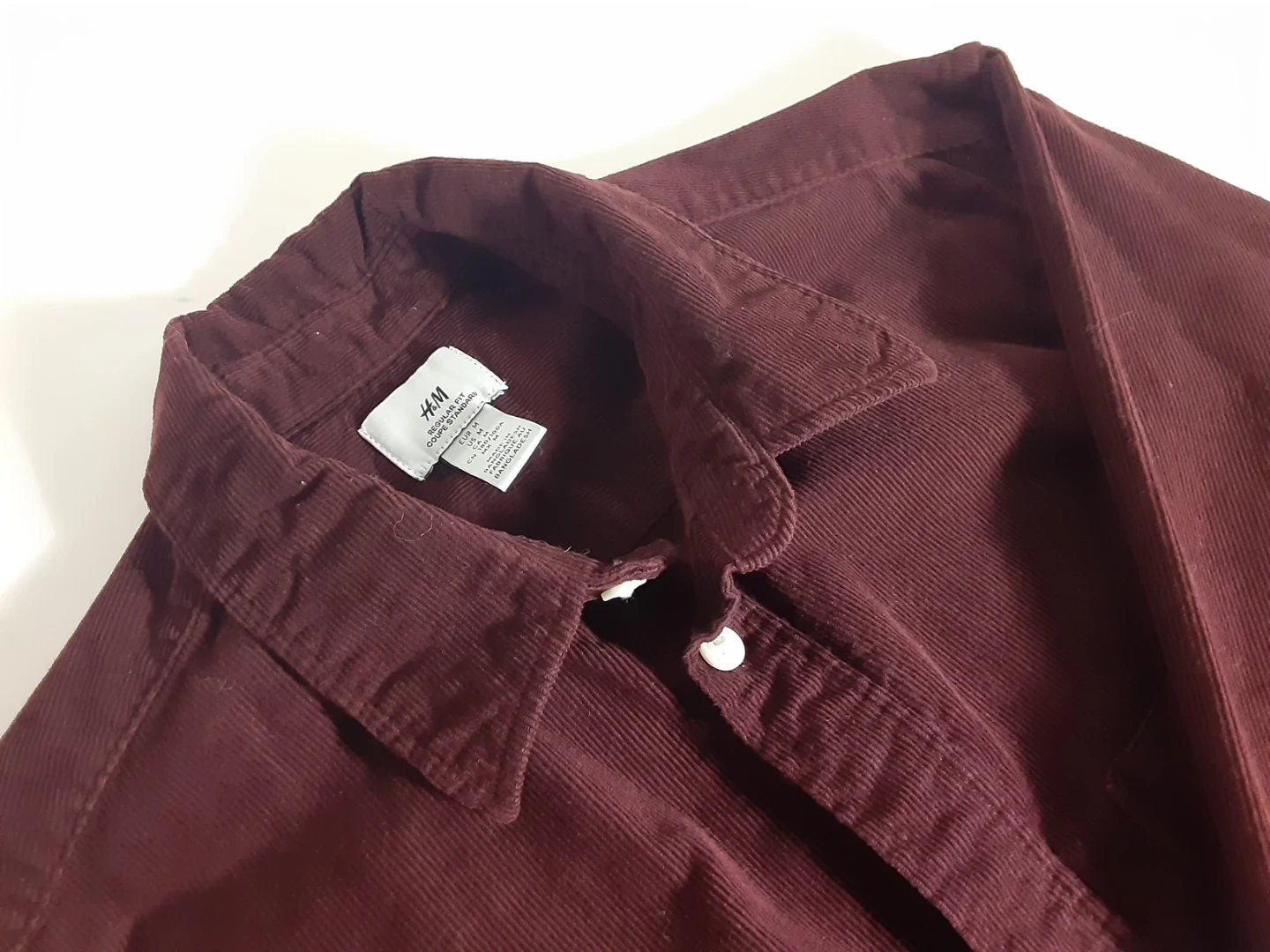 Corduroy Long Sleeve Shirt | H&M - S: M/M