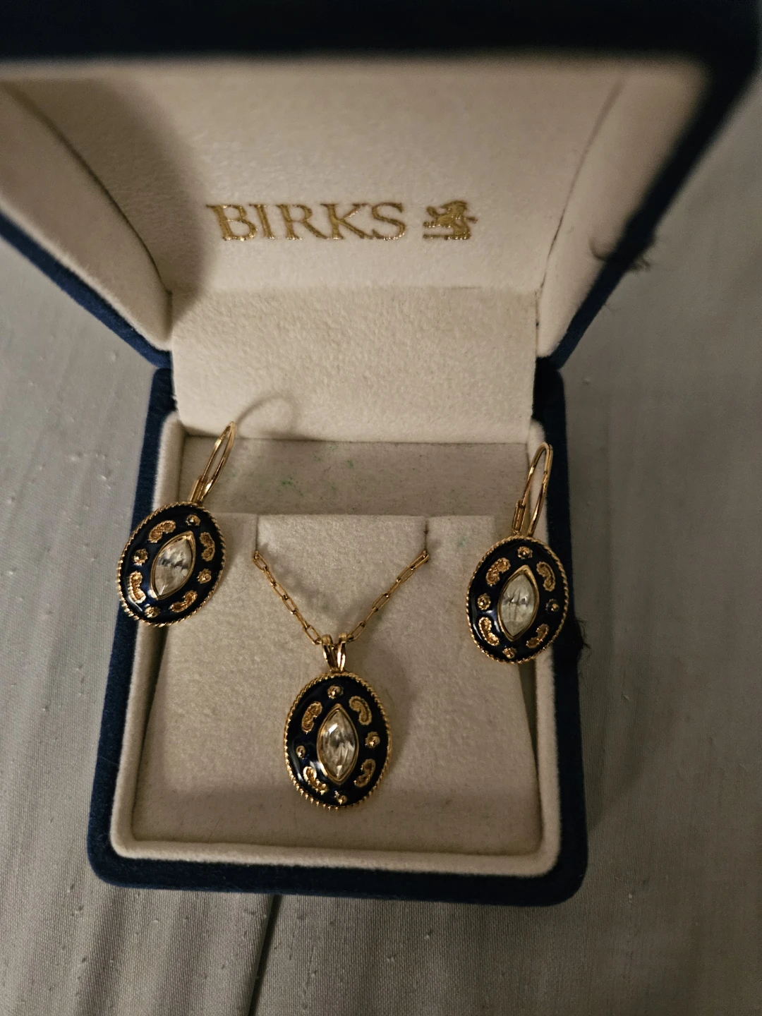 Birks Necklace and Earring Set