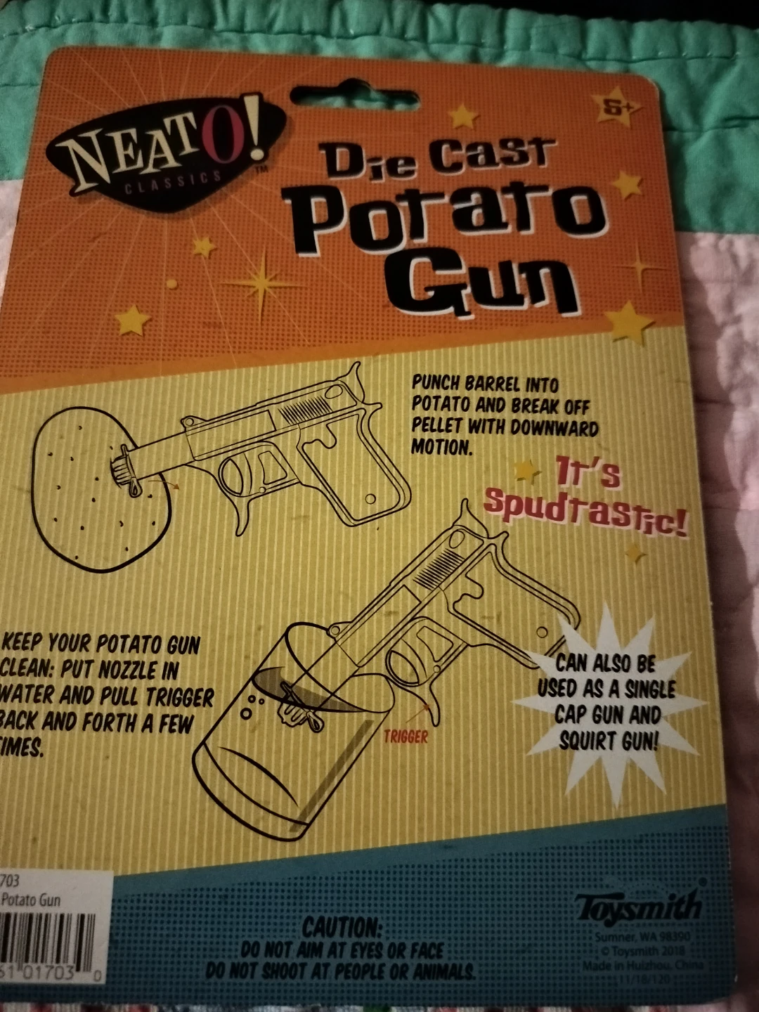 Neato! Classics Die Cast Potato Gun Toy - photo 2
